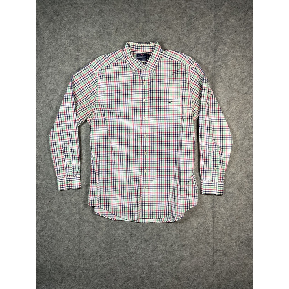 Vineyard Vines Mens Slim Fit Tucker Shirt Plaid Button Down Long Sleeve XL